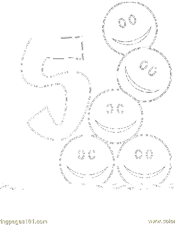 Numbers 5 Coloring Pages 7 Com Coloring Page - Free Numbers ...