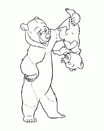 Image of Brother Bear to download and color - Brother Bear Kids Coloring  Pages