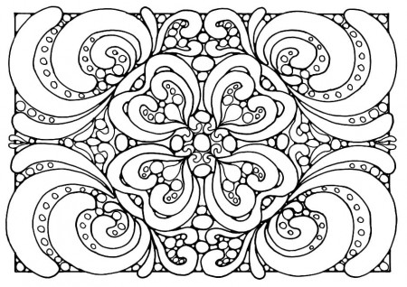 Free Stress Relief Coloring Page - Free Printable Coloring Pages for Kids