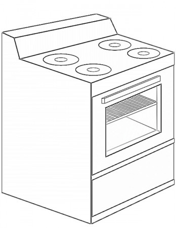 Stove Oven coloring page - free printable coloring pages on coloori.com