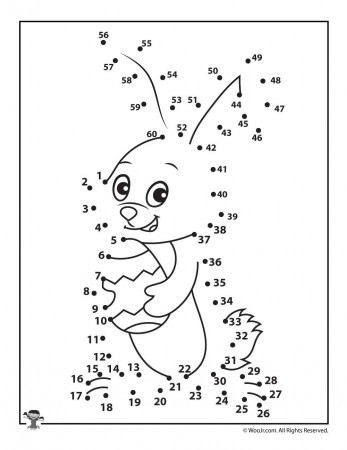Cute Easter Bunny Dot to Dot Printable | Woo! Jr. Kids Activities | Free easter  coloring pages, Easter coloring pages, Easter bunny colouring
