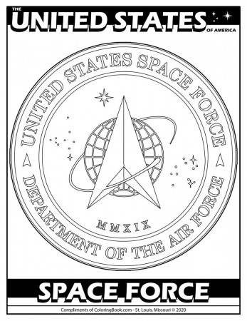 U.S. Space Force - Free Online Coloring Pa - Coloring Books