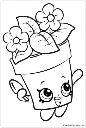 Flower Pot Shopkins Coloring Pages - Shopkins Coloring Pages - Coloring  Pages For Kids And Adults