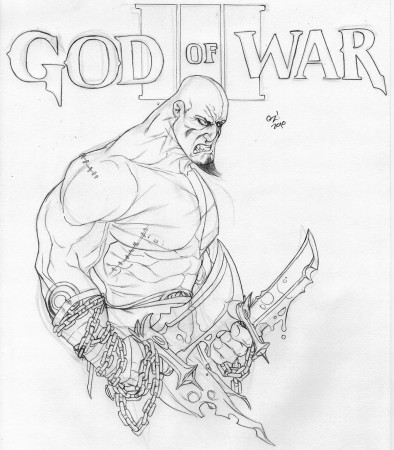 God of war coloring pages