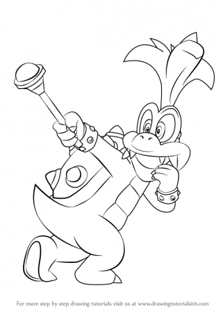 Learn How to Draw Iggy Koopa from Super Mario (Super Mario) Step by Step :  Drawing Tutorials