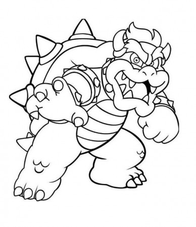 Bowser Coloring Pages - Free Printable Coloring Pages for Kids