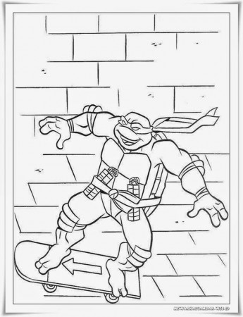 mewarnai gambar Donatello kura-kura ninja | Coloring Pages ...