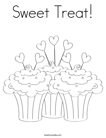 Sweet Treat Coloring Page - Twisty Noodle