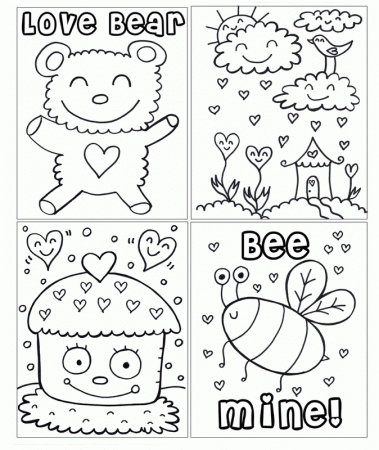 Cute Cupcake - Coloring Pages for Kids and for Adults