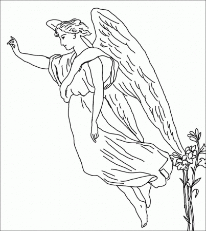 Angel Coloring Pages Related Keywords & Suggestions - Angel ...