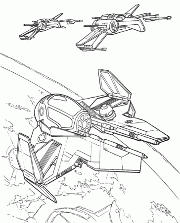 Jedi Starfighter X-Wing coloring pages - Topcoloringpages.net