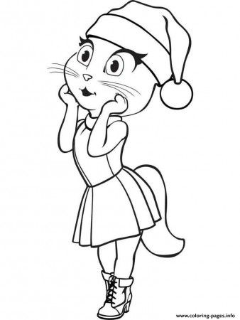 Cute Angela From Talking Tom Coloring Pages Printable