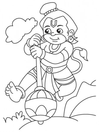 bal #coloring #hanuman #pages #2020 | Bal hanuman, Coloring pages, Ganesha  drawing