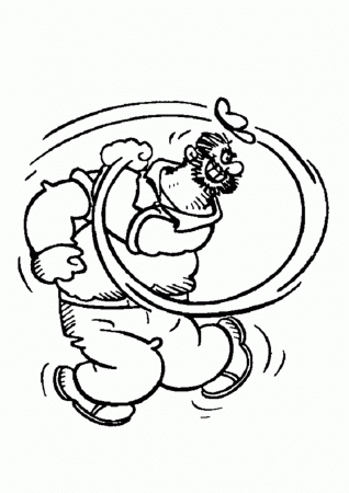 POPEYE THE SAILOR coloring pages - Brutus