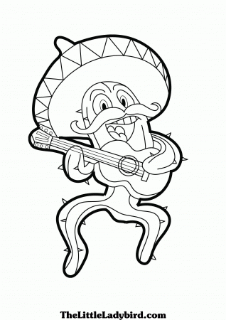 Stage Free Coloring Pages Of A Mexican Hat - Widetheme