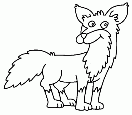 Fox coloring page - Animals Town - animals color sheet - Fox 