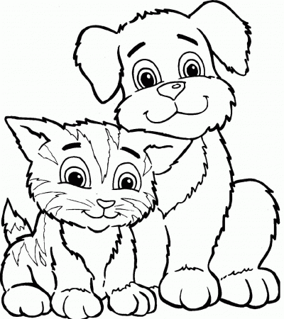Cats And Dogs Coloring Pages Dogs Online Coloring Pages Coloring ...