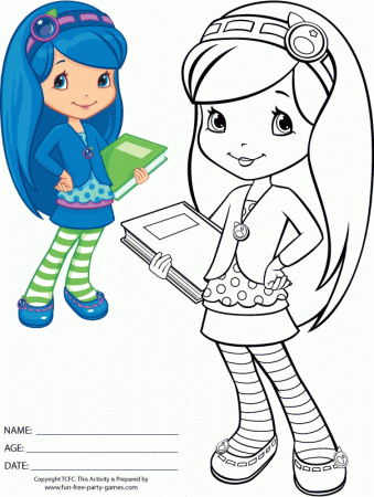 Related 40 Cute Strawberry Shortcake Coloring Pages item-14308 ...