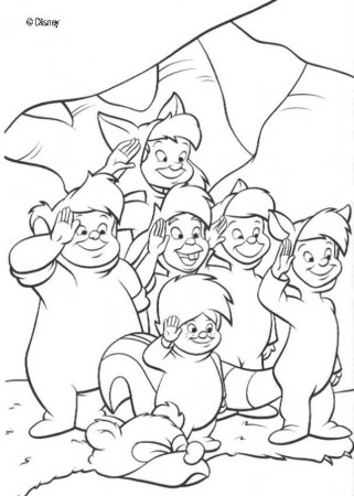 Peter Pan coloring pages - Lost Boys