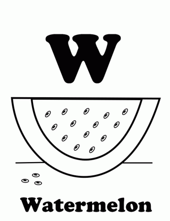 W Is For Watermelon Related Keywords & Suggestions - W Is For ...