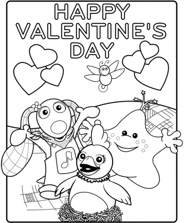 Printable Happy Valentines Day Coloring Pages | Valentine Coloring ...
