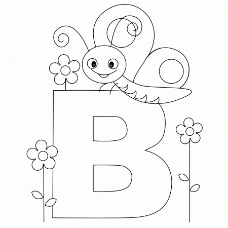 Printable Letter B Coloring Sheet - High Quality Coloring Pages