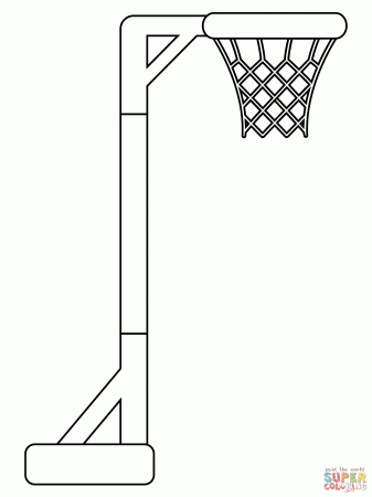 Netball Post coloring page | Free Printable Coloring Pages