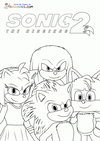Movie Sonic 2 Coloring Pages - Sonic the Hedgehog 2 Coloring Pages - Coloring  Pages For Kids And Adults