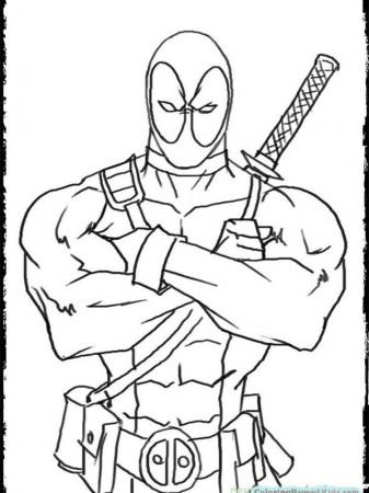 Deadpool Coloring Book Pages. Below is a collection of Deadpool Coloring  Page which you can download for … | Cartoon coloring pages, Marvel coloring,  Coloring books