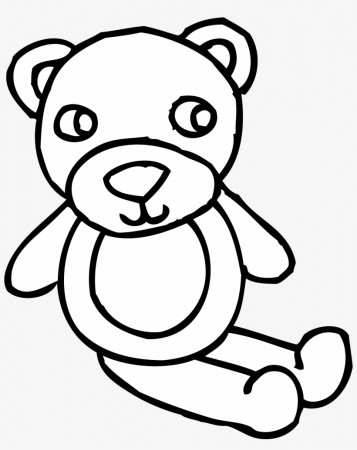 Teddy Bear Toy Coloring Page - Toy Black & White Clipart Transparent PNG -  4006x4862 - Free Download on NicePNG