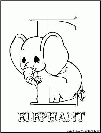 8 Pics of E Is For Elephant Coloring Page - Alphabet Coloring ...