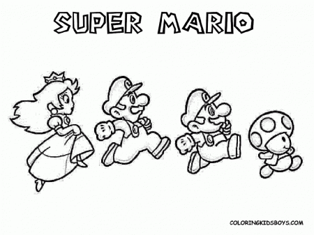 New Super Mario Bros U Coloring Pages To Print | Best Coloring ...