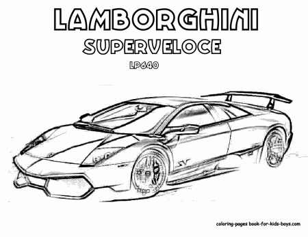 Lamborghini Coloring Pages To Print - Co-good.com