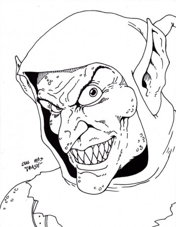 Peter Parker Green Goblin Spider Man Coloring Pages Lego Green ...