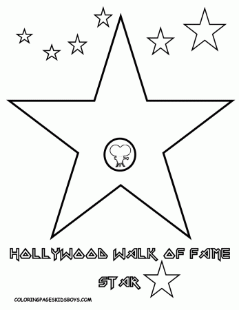 Star template, Hollywood and Stars