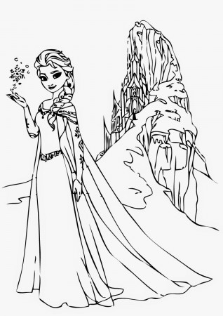 elsa frozen coloring pages | Only Coloring Pages