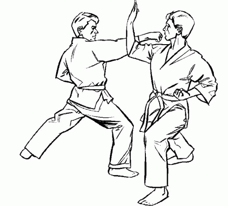 Judo Coloring Pages - Coloringpages1001.com