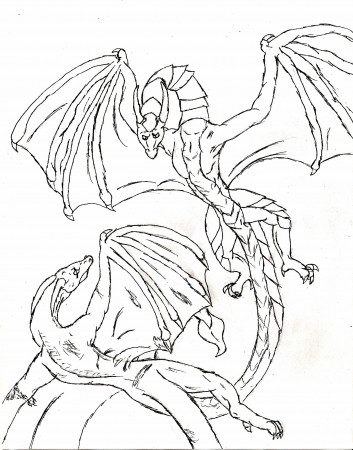 Dragon Coloring Pages #306 Design