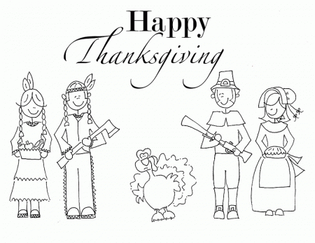 Thanksgiving Indian Coloring Pages : Indian Girl And Turkey ...