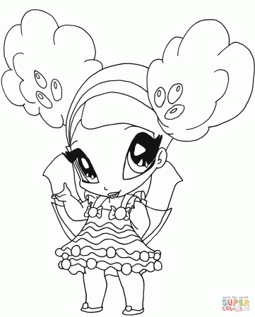 Winx Club Caramel Pixie coloring page | Free Printable Coloring Pages