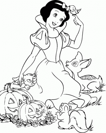 Snow White Free Printable Halloween Coloring Pages Disney ...