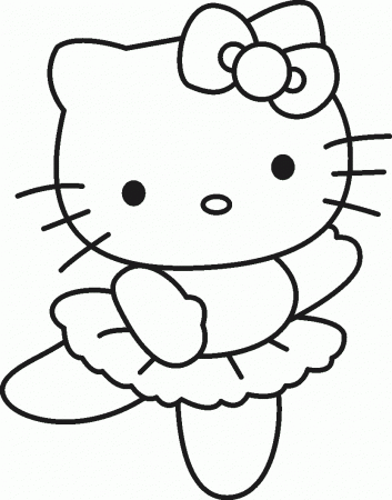 Hello Kitty Coloring Pages For Kids To Print Out - Coloring Pages