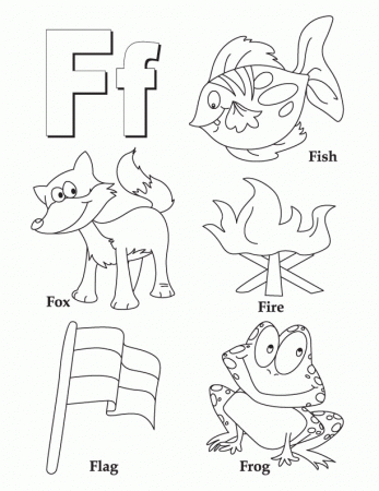 f coloring pages for preschoolers | Only Coloring Pages
