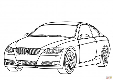 BMW 3 Series coloring page | Free Printable Coloring Pages
