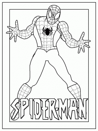 spider man coloring sheets for kids | Print and color our free ...