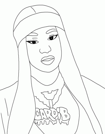Cardi B Coloring Pages - Free Printable Coloring Pages for Kids