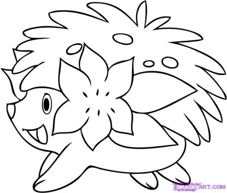 How to Draw Shaymin, Step by Step, Pokemon Characters, Anime, Draw ...