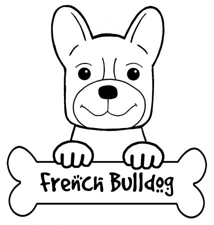 French Bulldog | Free Coloring Pages on Masivy World