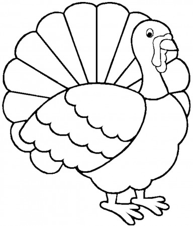 turkey coloring page - Free Large Images | Free thanksgiving ...