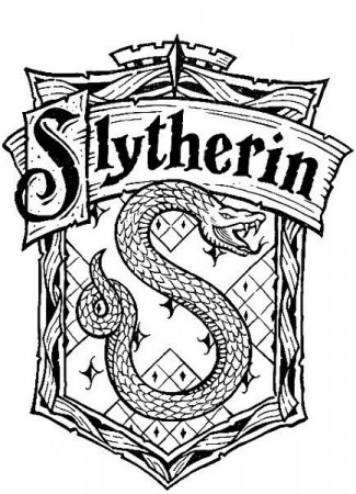 slytherin logo in 2019 | Harry potter coloring pages, Harry ...